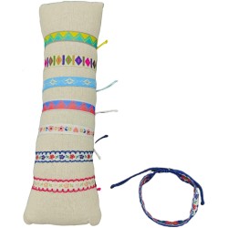 Lot de 35 bracelets ruban ethniques